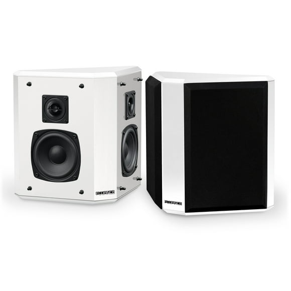 Fluance Elite High Definition 2-Way Bipolar Surround Speakers for Wide Dispersion Surround Sound in Home Theater Systems - White/Pair (SXBP2WH)