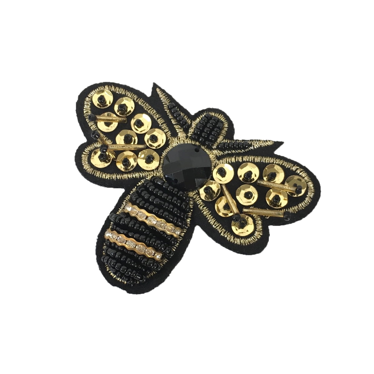 bee jewelry kit beaded bee kit handmade brooch kit embroidery kit beginner Queen bee embroidery pattern bead embroidery diy brooch kit
