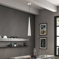 thumbnail image 6 of 49631-66 Livex Lighting Andes - 1 Light Tall Pendant In Urban Style-30.5 Inches Tall and 5 Inches Wide-Brushed Aluminum/Polished Chrome Finish, 6 of 12