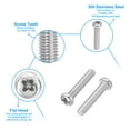 thumbnail image 3 of Uxcell Phillips Pan Head Screws, 80 Pack M3-0.5 x 18mm 304 Stainless Steel 18-8 Full Thread Pan Head Machine, 3 of 7