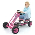 thumbnail image 2 of hauck Pedal Ride On Kids Go Kart with Wheels for Boys and Girls, Ages 4 to 8, Pink, 2 of 11