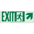 thumbnail image 1 of BRADY 81820 Exit Sign, 5 x 14In, GRN/WHT, Exit, ENG, SURF, 1 of 1