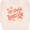 thumbnail image 3 of Inktastic Nonna Loves Me Granddaughter Flowers Toddler Sweatshirt, 3 of 4