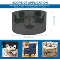 thumbnail image 2 of Housses pour Meubles de Patio Extérieur, Housse en Tissu Oxford Imperméable Anti-Décoloration pour Ensemble de Table Ronde et Chaises, 2 of 9