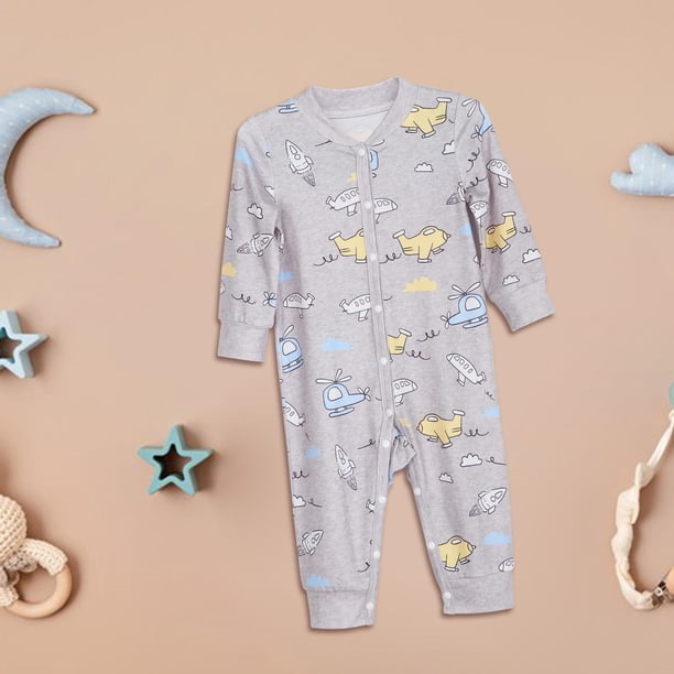 Mono mameluco,Mono para bebé,mameluco,mono,mono,Pelele de manga larga para recién nacido de 3 a 24 meses,Mono para bebés con conjuntos de bebé con estampado animal,Recién Nacido 1 a 3M