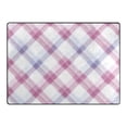 thumbnail image 4 of Ryvnso Checkered Grid-c3 Area Rug Floor Mats Non-Slip Home Carpet 80 x 58 inch, 4 of 7