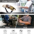 thumbnail image 4 of FKELYI American Tribal Highland Cattle Cow Sunflwoer Print Office Chair Slipcover with Removable Armrest Covers 3 Pcs Set Swivel Armchair Protector Cover Dustproof Home Decor, Large, 4 of 6