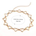 thumbnail image 5 of Gold Necklace - Simple Geometric Circle Necklace Statement, 5 of 5