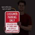 Customer Parking Only Sign