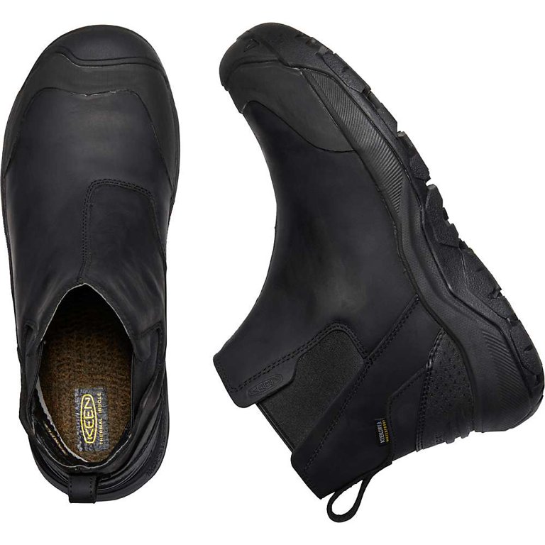 NEW KEEN men\'s revel iv waterproof insulated chelsea boot in black Men main image 3
