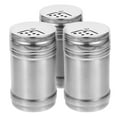 thumbnail image 1 of 3 Pcs Stainless Steel Seasoning Shaker Pepper Salt Sugar Spice Powder Cooking Tools Household Outdoor Barbecue Seasoning Bottle - Size L Random Color, 1 of 9