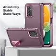 thumbnail image 5 of SaniMore for Samsung Galaxy A54 5G 6.4" 2023 Hybird Case, Rugged PC Back Shockproof TPU Shell Metal Hidden Kickstand Drop Resistant Anti-slip Heavy Duty Protective Case for Galaxy A54 5G, Purple, 5 of 9