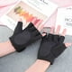 thumbnail image 4 of BRIGHTFUFU Un par de guantes profesionales de ciclismo, culturismo, mancuernas, fitness, levantamiento de pesas, gimnasio, adultos, guantes protectores transpirables de medio dedo, talla L (negro), 4 of 7