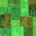 thumbnail image 1 of Ahgly Company Indoor Square Patchwork Green Transitional Area Rugs, 4' Square, 1 of 4