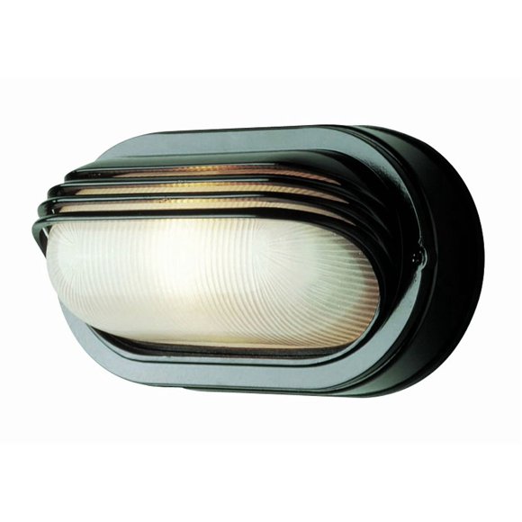 TRANS GLOBE Lighting TG4123 WH One Bulkhead Outdoor-Post-Lights, 8-1/2-Inch, Multi