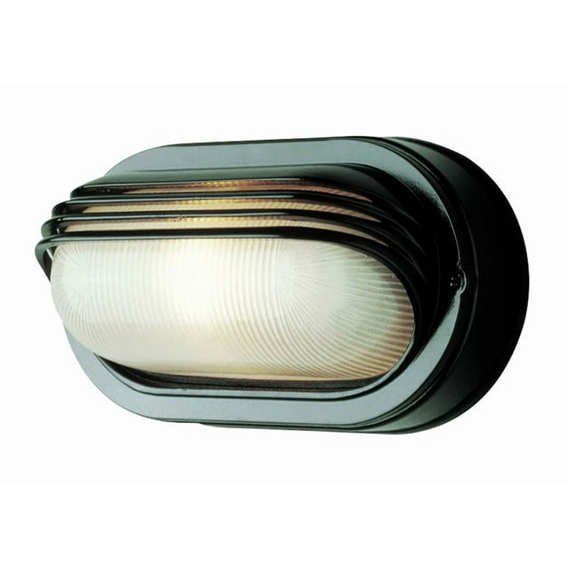 TRANS GLOBE Lighting TG4123 WH One Bulkhead Outdoor-Post-Lights, 8-1/2-Inch, Multi