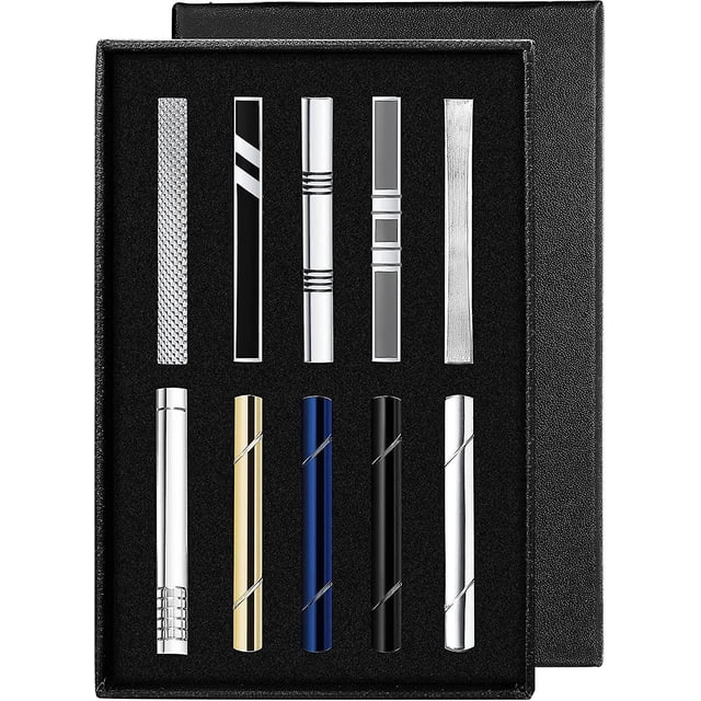 Clips de corbata clásicos para hombres, conjunto de clip de pellizco de barra de corbata premium, los mejores regalos Sincero Hogar