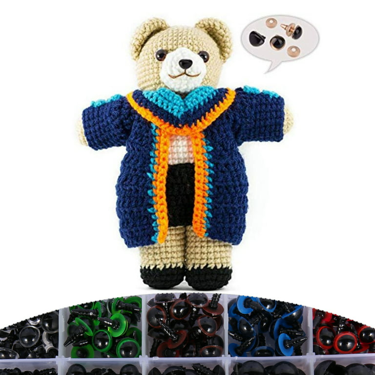 Resin Safety Eyes Black Stuffed Crochet Eye with Washers for Teddy Bear  Amigurumi Craft Puppet Plush Animal Making Supplies tool - AliExpress