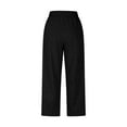 thumbnail image 5 of VBTAPA Y2K Tracksuits for Women 2 Piece Outfits Zip Up Crop Top and Wide Leg Pants Matching Set Black XXL, 5 of 9