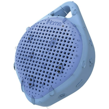 iHome iBT15LLC Splashproof Bluetooth Rechargeable Speaker with Speakerphone, Blue iHome iBT15LLC Splashproof Bluetooth Rechargeable Speaker with Speakerphone, Blue
