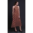 thumbnail image 3 of Bimba Robe de Plage d'Été pour Femmes à Imprimé Bloc, Dos Nu, Col Licou – Medium, 3 of 6