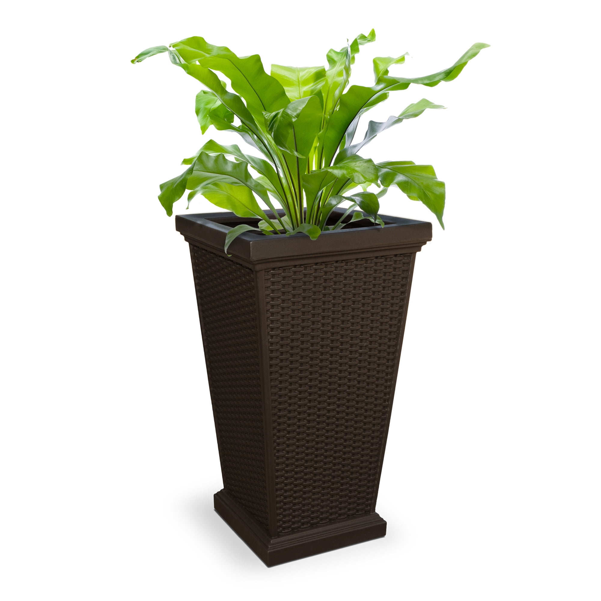 Wellington Tall Planter Espresso by Mayne Inc.