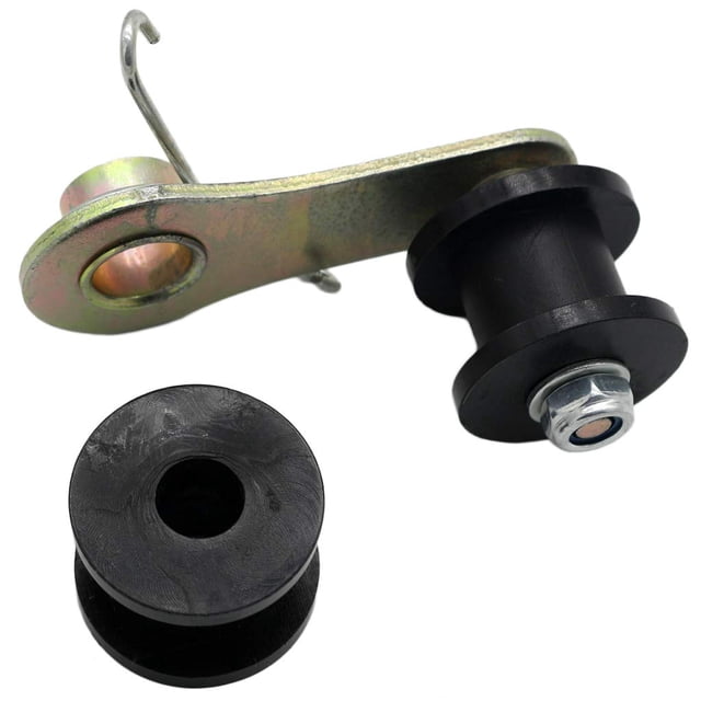 CNCMOTOK Tensor de rodillo de cadena resistente con resorte 110 cc 125 cc 140 cc Dirt Pit Pro Dirt Bike 4 ruedas negro