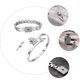 thumbnail image 5 of 1Pair Concéntrico Concéntrico Pulseras Pulseras de acero inoxidable Cadena de mano para pareja, 5 of 6