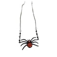 thumbnail image 4 of FRCOLOR Punk Vintage Retro Spider Pendant Necklace Gothic Red Stone Biker Goth Jewelry (Black), 4 of 8