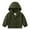 Green, variant on MEZZALL Boys Girls Outdoor Jacket Hooded Windbreaker Jacket Warm Windproof Mountaineering Camping Lovely Dailywear, Green, 18-24 Months