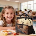 thumbnail image 4 of Kuiaobaty Deer Tree Print Backpack and Lunch Box Set for Girls Boys Insulated Lunch Bag Pencil Case with Zipper Lightweight Backpack and Pencil Bag for School Camping Picnic, 4 of 7