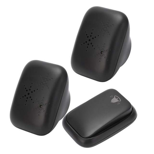 Alero Auto -Generación, 433MHz 150m Rango Impermeable 4 Niveles ABS Tearmell 38 Tonos de Llamada para El Hogar