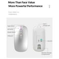 thumbnail image 7 of Bluetooth Mouse Usb C Mouse Wireless Rechargeale Computer Mouse Led Two Modes Silent Slim Laptop Mouse 2.4Ghz Bt5.2 Computer Mice for Laptop Desktop Computer Tablet Phone, 7 of 7
