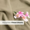 thumbnail image 7 of CGK Linens 400 Thread Count Extra Deep Pocket Single Fitted Sheet Only - Queen Size 100% Cotton Sateen Bottom Sheet, Fits 18"-24" Mattresses, Cream, 7 of 7