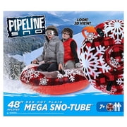 Pipeline Sno Mega Sno Tube Red Hot Plaid 48in Clear Top Aqua L Âges : 6-9, 10+, Unisexe, Aqua Leisure