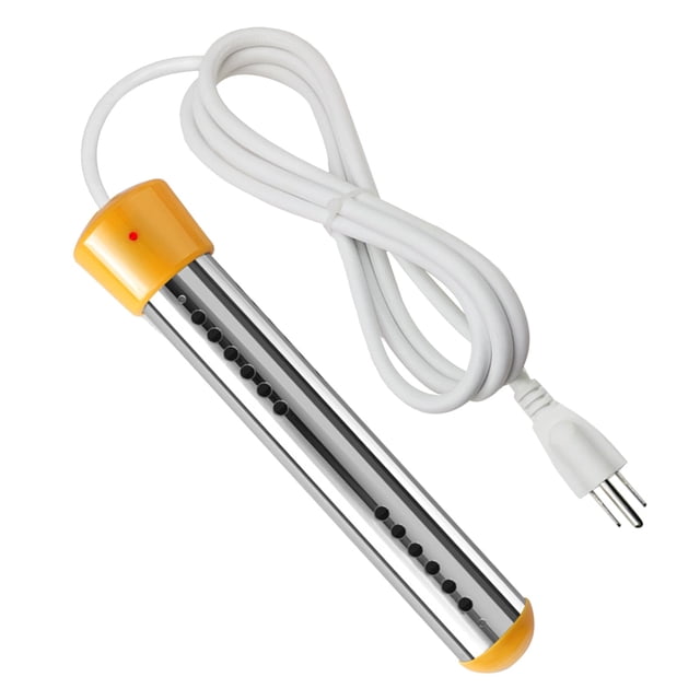 Calentador de agua de inmersión LKWLPD de 2000 W, calentador de agua eléctrico de inmersión, calentador de piscina de 2000 W, calentador de agua portátil de calentamiento rápido, amarillo, talla única