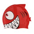 thumbnail image 1 of Silicone Kids Swimming Cap with Fun Shark Design for Water Protection and Comfort, 1 of 8