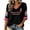 Black #70, variant on DORKASM Women's Breast Cancer Shirts V Neck Gifts Shirt 3/4 Sleeve Breast Cancer Awareness Fashion Hope Love Wings Shirts Cancer Survivor Trendy Tshirt Black L