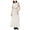 White - whtmixedflr, variant on Glam Womens Cold-Shoulder Maxi Dress, White, Medium