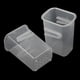 thumbnail image 4 of Organizador de refrigerador de 4 piezas, caja de almacenamiento pequeña, contenedores de plástico conectables para refrigerador, gabinetes de cocina, puerta lateral, transparente, 4 of 5