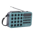thumbnail image 3 of Radio portátil con altavoz Bluetooth Ligero Compacto Recargable Pequeño para Azul, 3 of 7