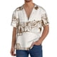 thumbnail image 1 of Balery Western Desert Cowboys Camisa Casual de Manga Corta con Botones para Hombre, Texturizada, Estilo Cubano, para Playa, Verano-Large, 1 of 5