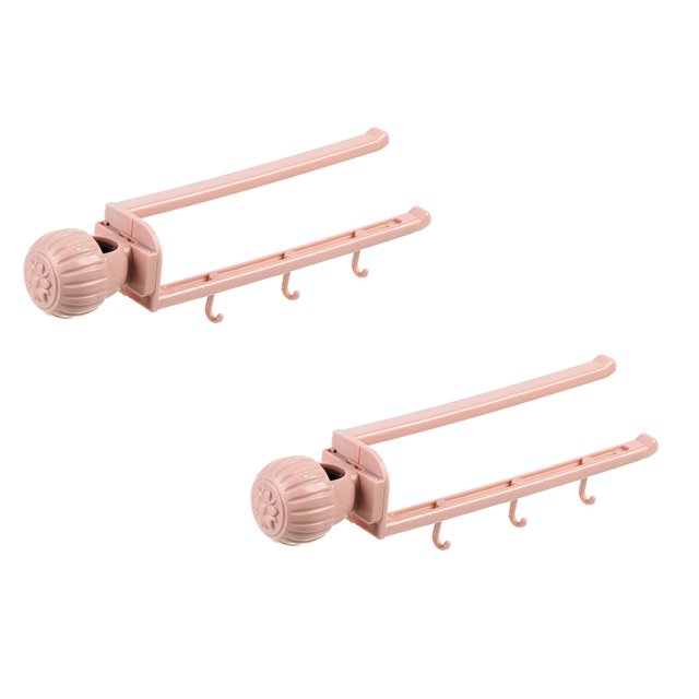 Oleegame 2PC Shower Soap Dish With Hook Sink Sponge Rack Stand Kitchen Faucet Storage Rack Sponge And Towel Rack Drain Basket Home Kitchen Cleaning Tools Pink