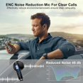 thumbnail image 4 of MINSUI-Wireless Earbuds Bluetooth Headphone for Samsung Galaxy S26 S25 Ultra S24 S23 S22 S20 S10 A17 A36 A16 A15 60H Playback with Dual LED Display IPX7 Waterproof Sports in Ear Earphone for Pixel 10, 4 of 4