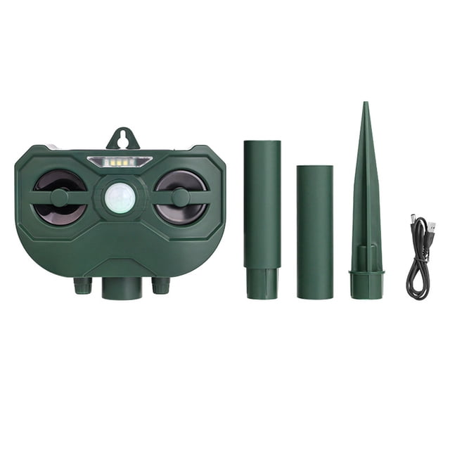 Repeler de animales salvajes Sensor infrarrojo Solar Recargable al aire libre Control de control interior Equipo ajustable Farmhouse Park Yard Inevent HA059364-00B