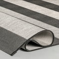 thumbnail image 6 of nuLOOM Alexis Striped Indoor/Outdoor Black 8' Coastal Square Rug, 6 of 10