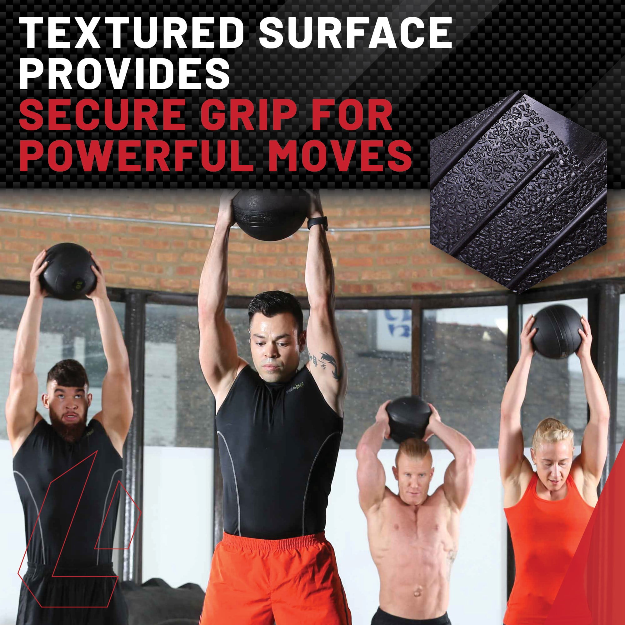 Lifeline Fitness 15lb Slam Ball -Rubberized, Non-Bounce Weighted Ball with Easy-to-Grip Surface