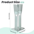 thumbnail image 3 of 2 PCS Kitchen Glove Holder Kitchen Glove Stand Holder Rubber Glover Drying Dryer Rack Reusable Rubber Mitten Clothes Drying Rack for Dish Gloves and Rags,White and Blue, 3 of 9