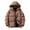 Coffee, variant on TFEOQRY Men's Winter Hooded Padded Coats Fashionable Thickened Thermal Solid Color Long Sleeve Heavy Coat Zipper Casual Outcoat Beige