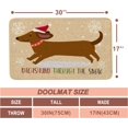 thumbnail image 3 of Dog Doormat Christmas Doormat Outdoor Entrance Christmas Rugs for Outdoor Dog Welcome Mats for Front Door, Indoor Christmas Mat Non Slip Door Mat Indoor or Outdoor for Home Decor, 30 X 17 Inch, 3 of 6